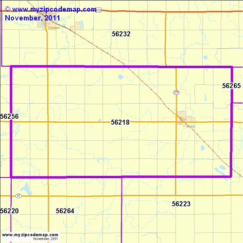 map of 56218
