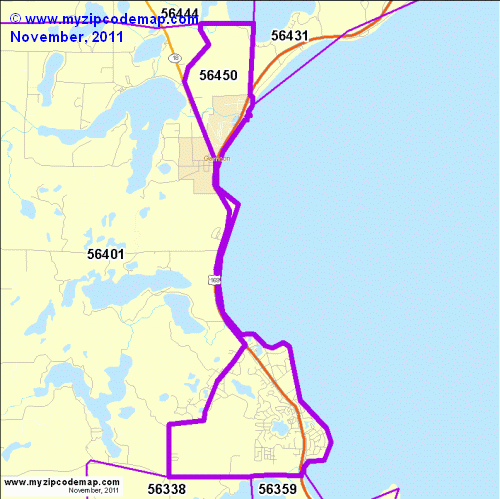 map of 56450