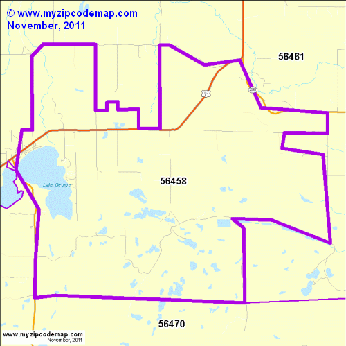 map of 56458