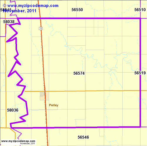 map of 56574