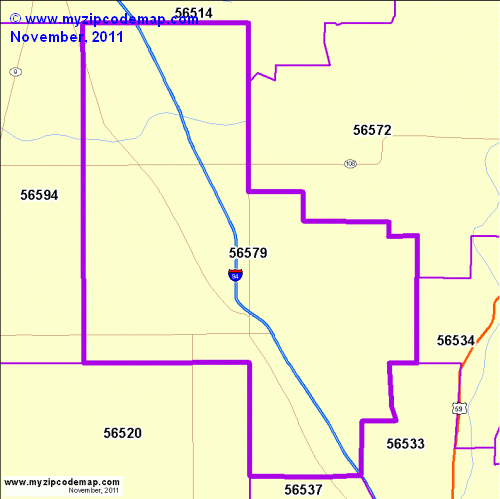 map of 56579