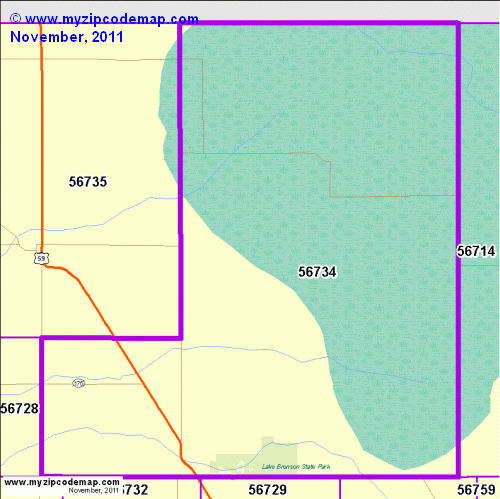 map of 56734