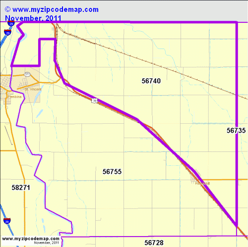 map of 56740