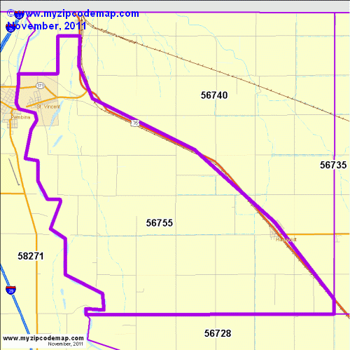 map of 56755
