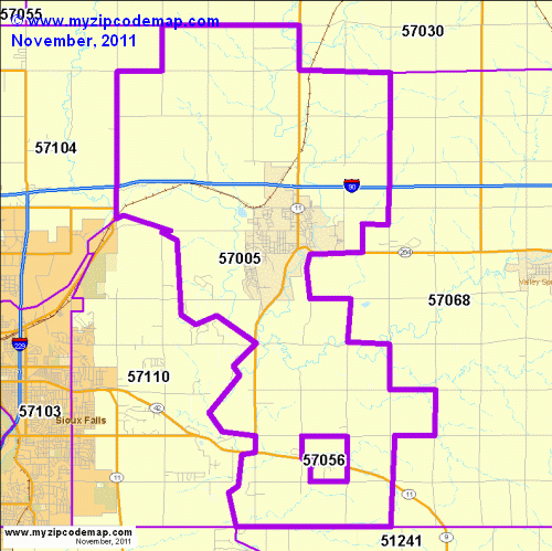 map of 57005
