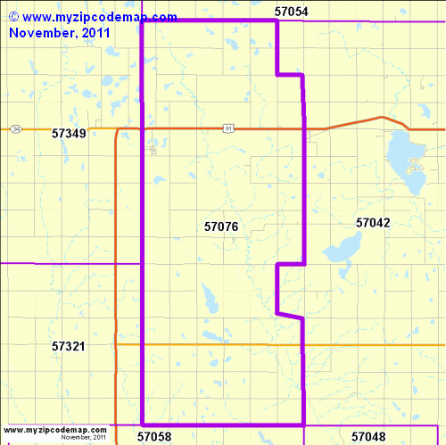 map of 57076
