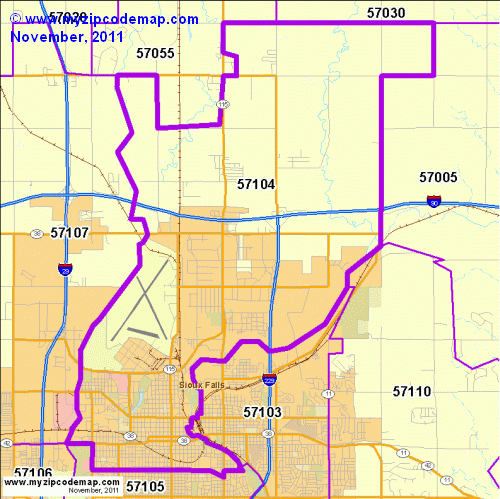 map of 57104