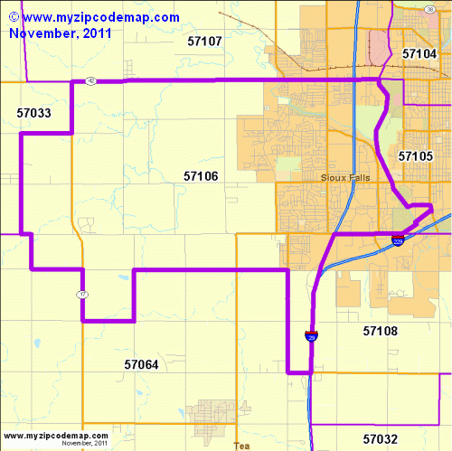 map of 57106