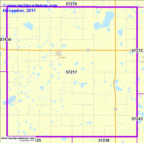 map of 57217