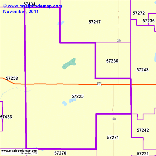 map of 57225