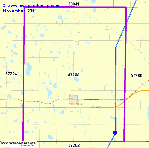 map of 57255