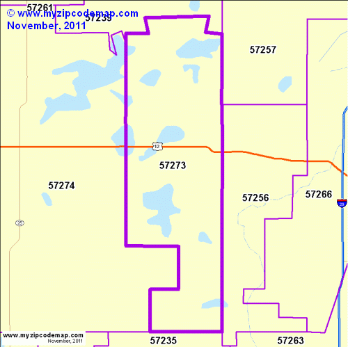 map of 57273