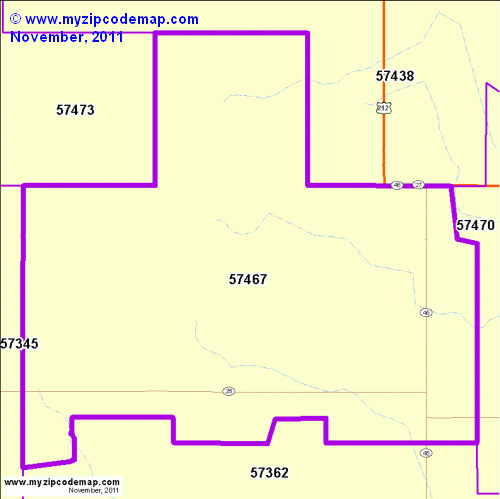 map of 57467