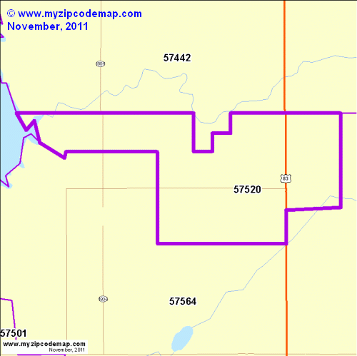map of 57520
