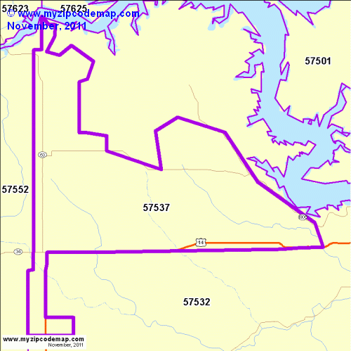 map of 57537