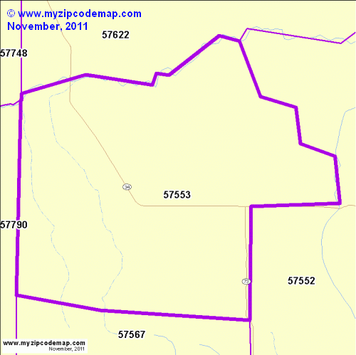 map of 57553