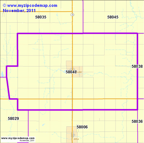 map of 58048