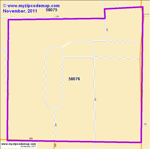 map of 58076