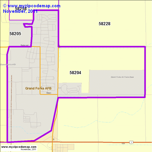map of 58204