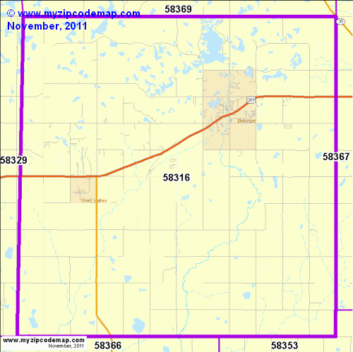 map of 58316