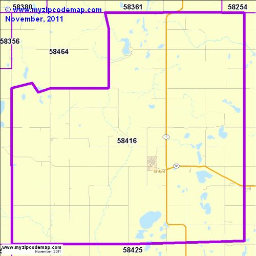 map of 58416
