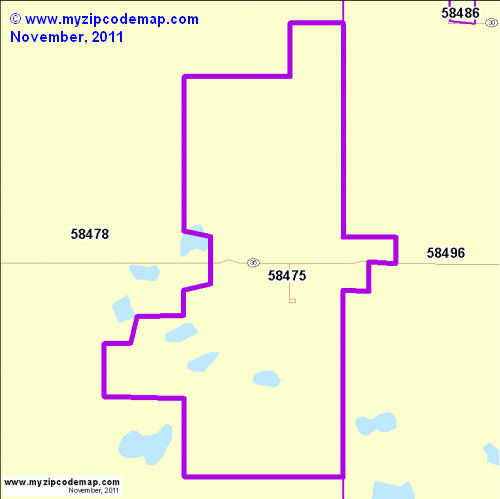 map of 58475