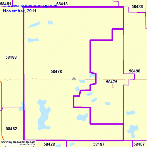map of 58478