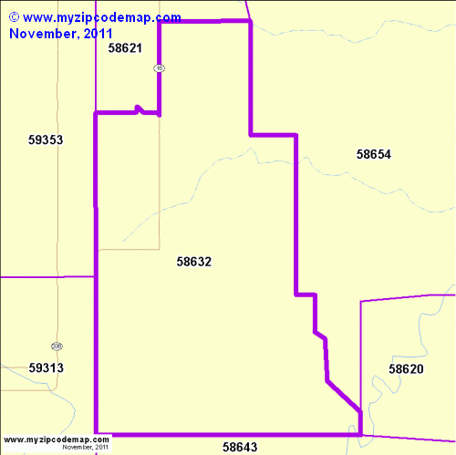 map of 58632