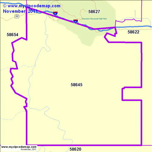 map of 58645