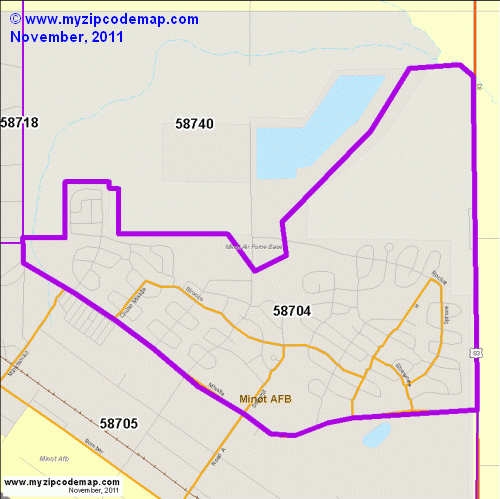 map of 58704