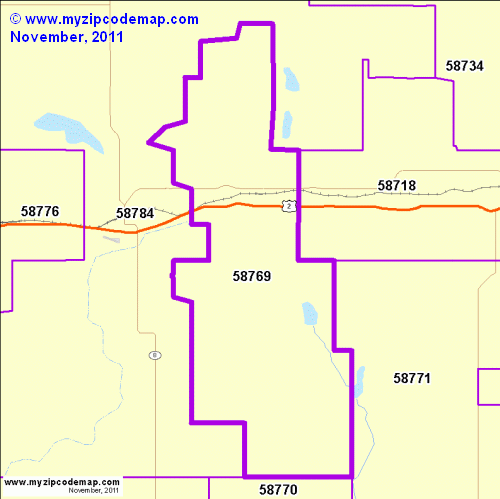 map of 58769
