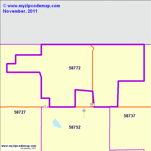 map of 58772
