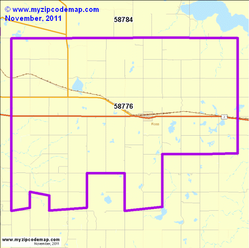 map of 58776