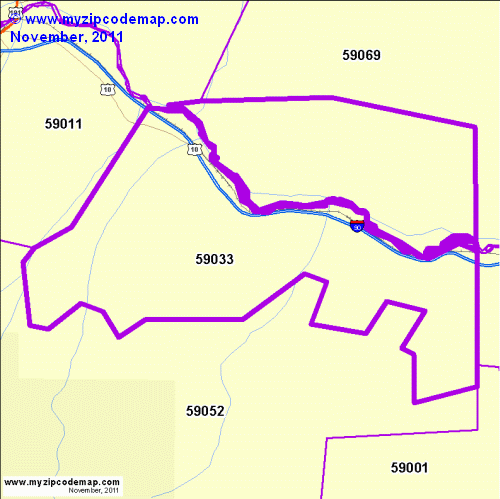 map of 59033