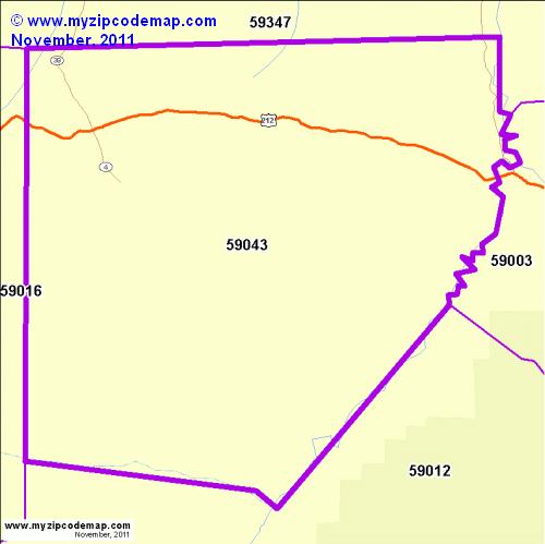 map of 59043