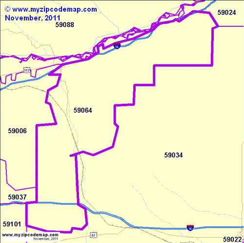 map of 59064