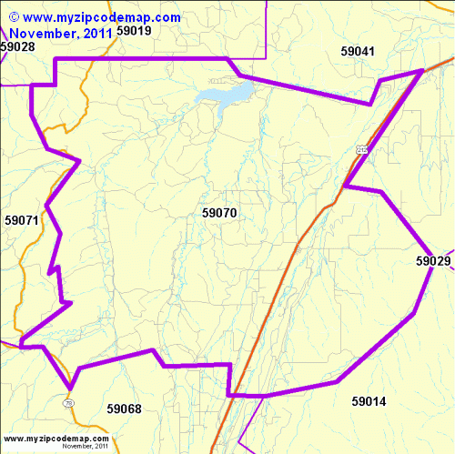 map of 59070