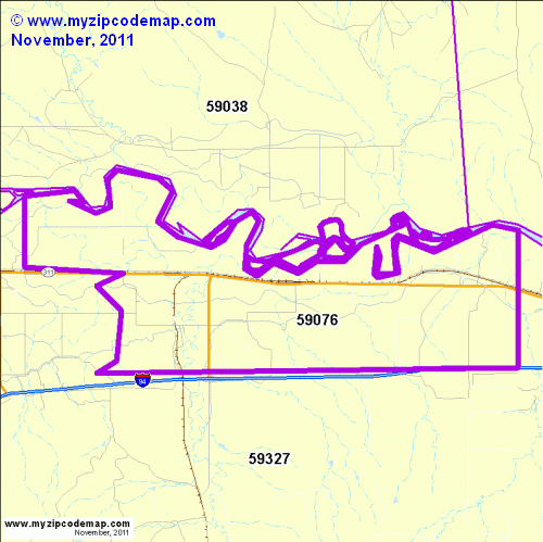 map of 59076