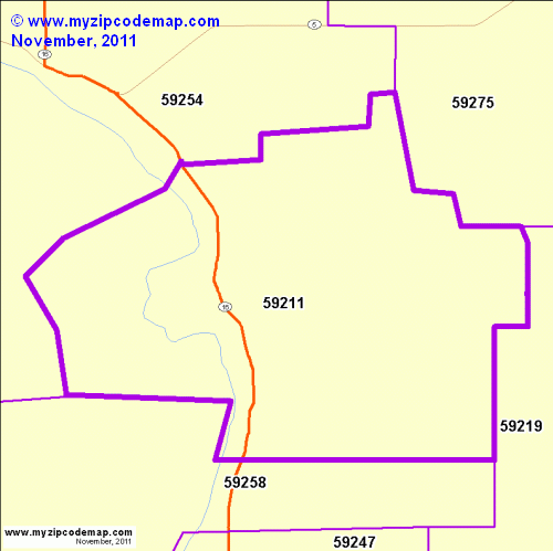 map of 59211