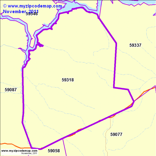 map of 59318