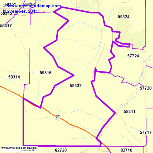 map of 59332