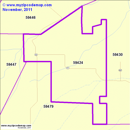 map of 59424