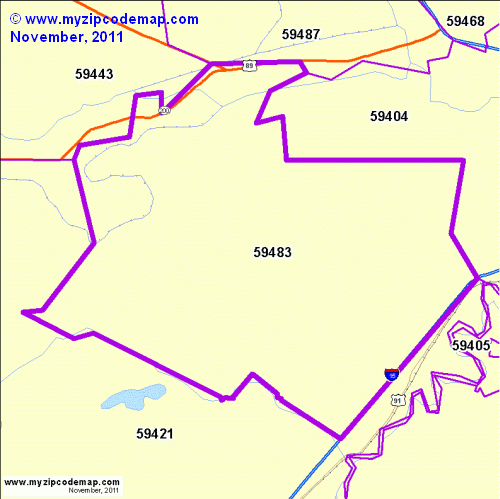 map of 59483