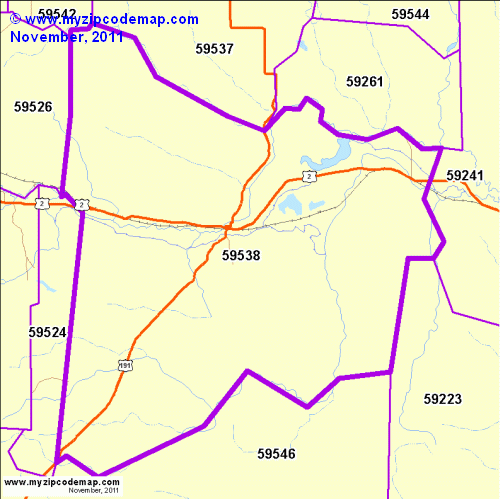 map of 59538