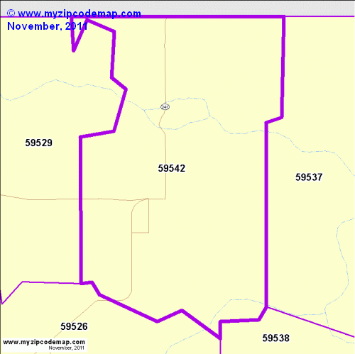 map of 59542
