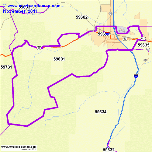 map of 59601