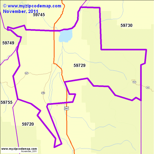 map of 59729