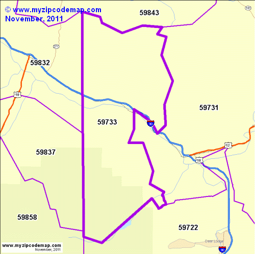 map of 59733
