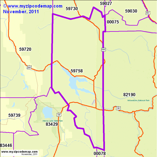 map of 59758