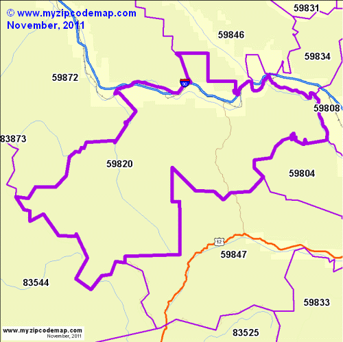 map of 59820
